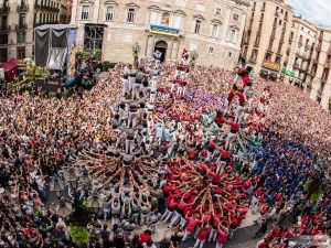 Imatge: Víctor Parreño Castellers. La Mercè festival